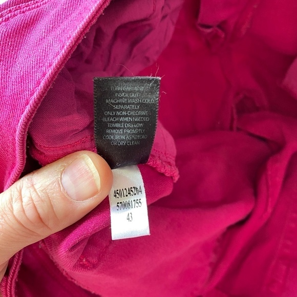White House Black‎ Market Women's Fuchsia (Pink) Denim Slim Ankle Jeans Size 10R - Picture 9 of 14